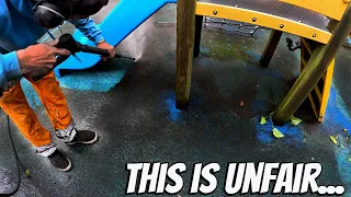 I Power Washed A Mouldy Playground!