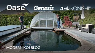 Modern Koi Blog #5315 - Ute & Rainers Teich, Wasser und der geplante Filterumbau