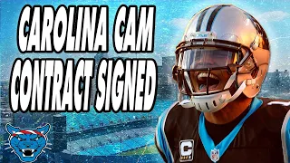 Carolina Panthers SIGN Cam Newton to 1 Year $10M Deal