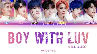 BTS ‘Boy With Luv (feat. Halsey) ’ [Color Coded Lyrics/HAN/ROM/ENG/INA/가사]