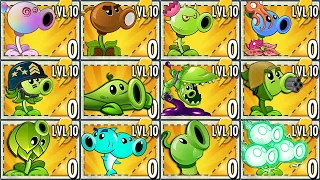 All Pea Plants Power-Up! in Plants Vs Zombies 2