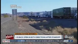 Interstate 15 back open in both directions after standoff