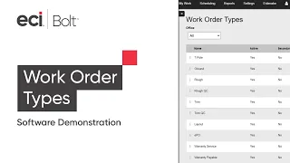 Simplify Construction Workflow Using Work Order Types