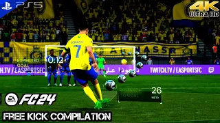 EA FC 24 - Top Goals Free Kick Compilation #1 | PS5 [4K 60FPS]