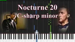 Nocturne in C-sharp minor ~Frederic Chopin~ Synthesia Piano Tutorial