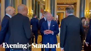 Royals and Prime Minister greet overseas coronation guests at Buckingham Palace reception