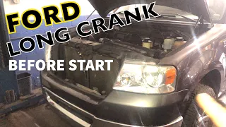 Ford F150 takes long crank before start the possibility of quick fix check these