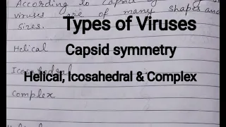 Types of Viruses| According to Capsid symmetry