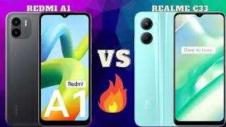 redmi a1 vs realme c33 full comparison