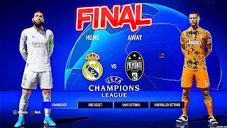 REAL MADRID - JUVENTUS | Final Champions League Ultimate Difficulty Next Gen MOD PS5 No Crowd