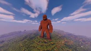 Minecraft Gorilla Statue Build