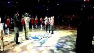 Little Ladiez - National Anthem - Staples Center - LA Clippers game