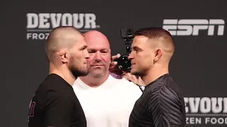 Khabib Nurmagomedov vs. Dustin Poirier Face Off