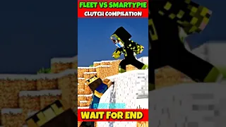 FLEET VS YES SMARTY PIE CLUTCH COMPILATION Part - 6 | #shorts #himlands #yessmartypie #minecraft