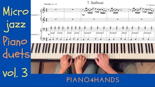 C. Norton - 7. Sailboat - Microjazz Piano duets collection 3 for piano four hands (score)