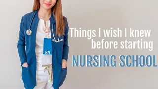 Things I wish I knew before starting nursing school