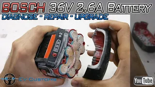 36V 2.6Ah BOSCH Power Tool Battery Repair and Upgrade to 6.0Ah (Lithium)