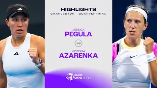Jessica Pegula vs. Victoria Azarenka | 2024 Charleston Quarterfinal | WTA Match Highlights