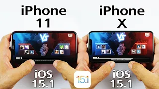 iPhone 11 vs iPhone X PUBG TEST in 2021 - iOS 15.1 PUBG MOBILE TEST After Updates