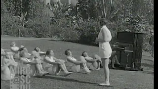 1929--Lady Elks exercise routine