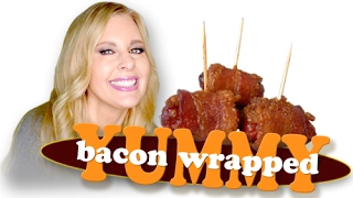 THE BEST 3 INGREDIENT APPETIZER EVER! Bacon Wrapped Little Smokies - Recipe & Demo