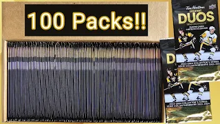 Opening 100 Packs of 2023-24 Upper Deck Tim hortons Greatest Duos Hockey Trading Cards!!