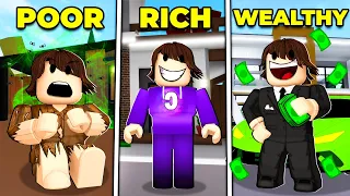 POOR to RICH to FILTHY RICH in Roblox Brookhaven!