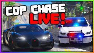 Bugatti VS Cops and More Criminal Stuff | GTA 5 LIVE