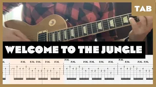 Guns N' Roses - Welcome to the Jungle - Guitar Tab | Lesson | Cover | Tutorial