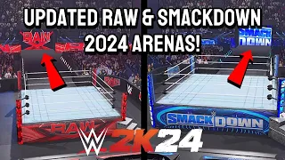 WWE 2K24: How to have the UPDATED Raw & SmackDown 2024 Arenas! (Every platform)