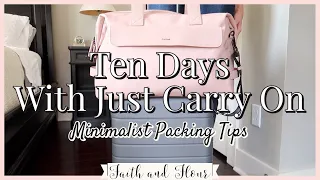 How to Pack with Only a Carry On! | Minimalist Packing Tips | Travel Capsule Wardrobe