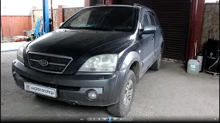 В дизель залили бензин вместо солярки на Киа Соренто 2005  Kia Sorento 2,5 #авторемонт