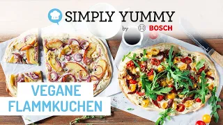 Knusprige Flammkuchen mit verschiedenen Belägen 😍 | SIMPLY YUMMY Rezepte