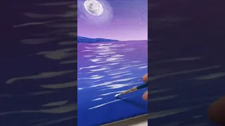 Painting a Simple Moon Scene 🌜 🎨