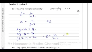 [P3] C34, (IAL), WMA02/01, Jan 2018, Q10, Exponential, Reciprocal, Range, Inverse, Composite