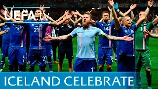 Iceland celebrations vs England in full: Slow hand clap
