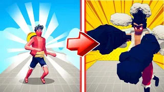 LUFFY TRANSFORM GEAR 4 DEFEAT ALL | TABS - Totally Accurate Battle Simulator