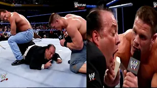 John Cena & Chris Benoit Make Paul Heyman Eat Soap Segment Jan.15.2004 WWE SmackDown
