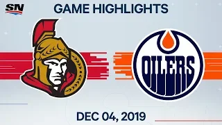 NHL Highlights | Senators vs Oilers - Dec. 4, 2019