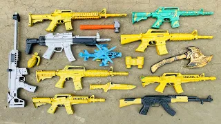 clean the Guns toy from the mud of the village | Many Realistic Assault Rifle Scar Guns 3 Ak47 Gun