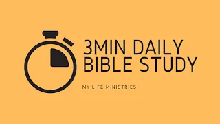 James 5:13-14 [Three Minute Bible Study]