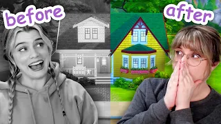 we tried building a house in black & white in the sims 4