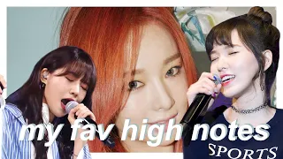 my favourite high notes (girl group edition)