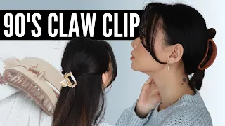 90's Claw Clip Hairstyles (3 Easy Hairstyles)