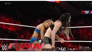 WWE RAW 5/9/16 Paige vs. Charlotte - WWE Raw May 9, 2016