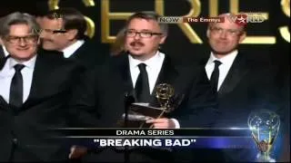 EMMYS 2014 - Breaking Bad WINS EMMY AWARD FOR OUTSTANDING DRAMA SERIES [HD]