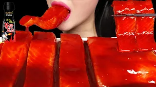 🔥연어회 불닭소스 먹방 ASMR 리얼사운드 SALMON SPICY FIRE CHICKEN SAUCE MUKBANG