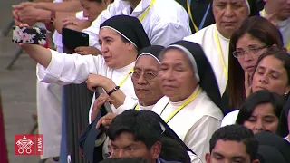 Papa Francesco Peru Trujillo incontro con Sacerdoti e Religiosi Videonews 2018-01-20