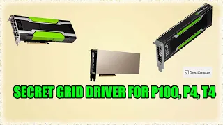 Nvidia Tesla P100, P4, P40 Directx Enable with GRID drivers