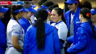 Duke softball's Kelly Torres hits home run vs. North Carolina State